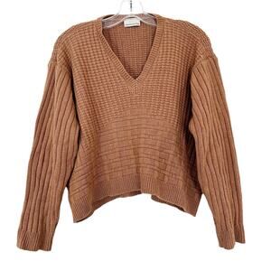 Where Mountains Meet Tan Cashmere Sweater